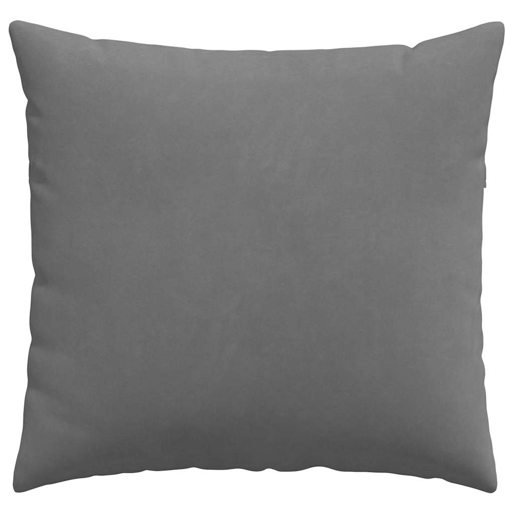 Sofapuder 2 pcs Mørkegrå 50 x 50 cm Stof