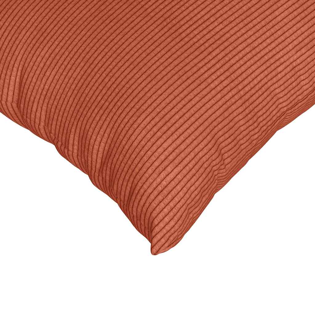 Sofapuder 2 pcs Rød orange 50 x 50 cm Velourstof