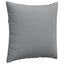 Sofapuder 2 pcs Lysegrå 60 x 60 cm Stof
