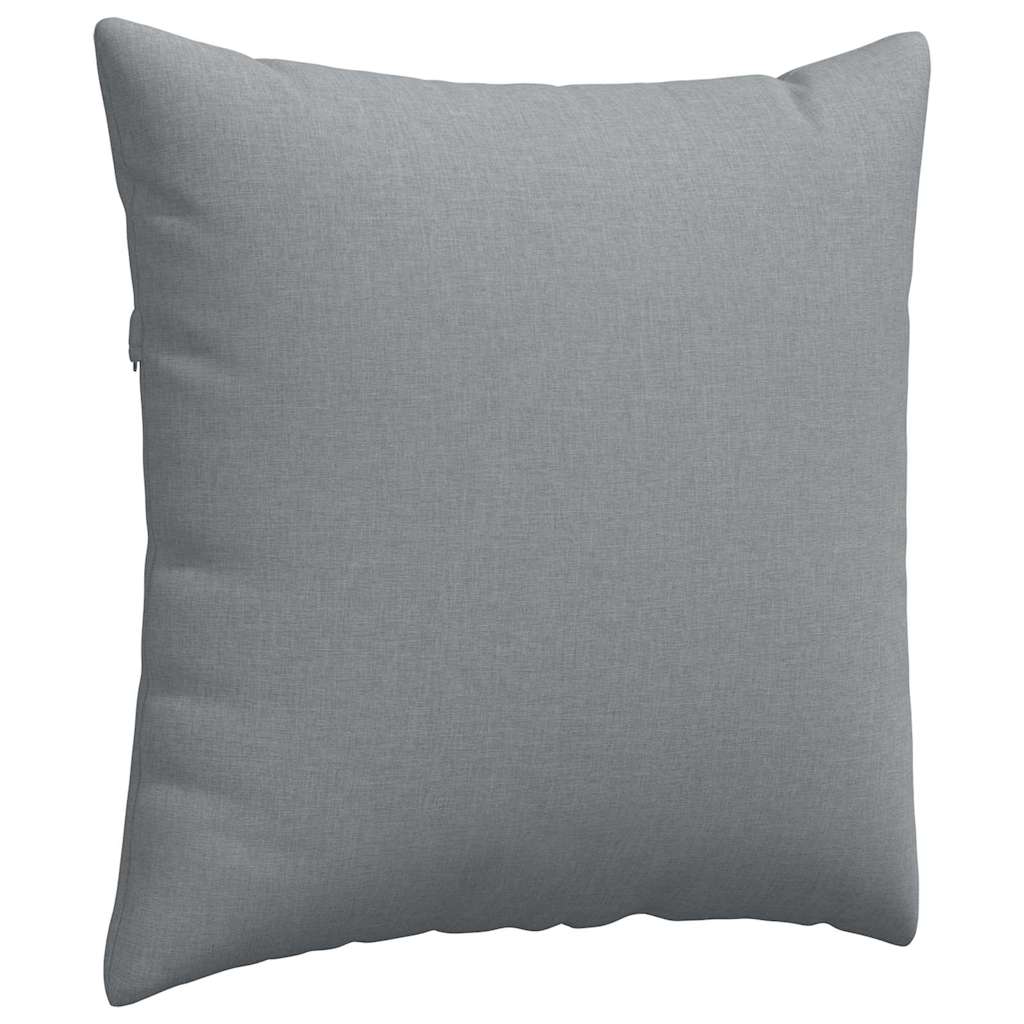 Sofapuder 2 pcs Lysegrå 60 x 60 cm Stof