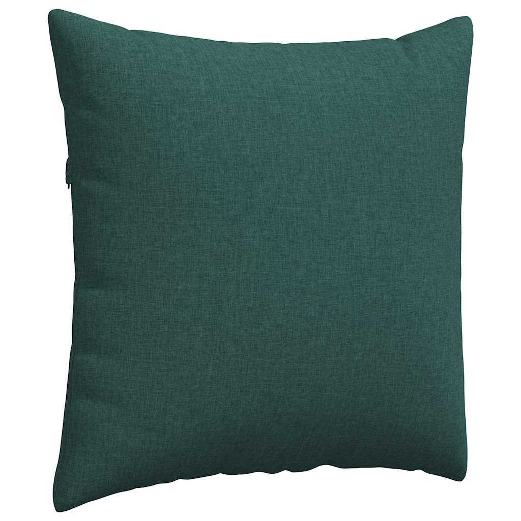 Sofapuder 2 pcs Mørkegrøn 60 x 60 cm Stof