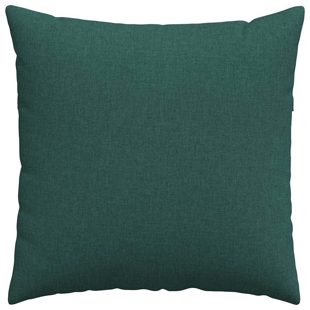 Sofapuder 2 pcs Mørkegrøn 60 x 60 cm Stof