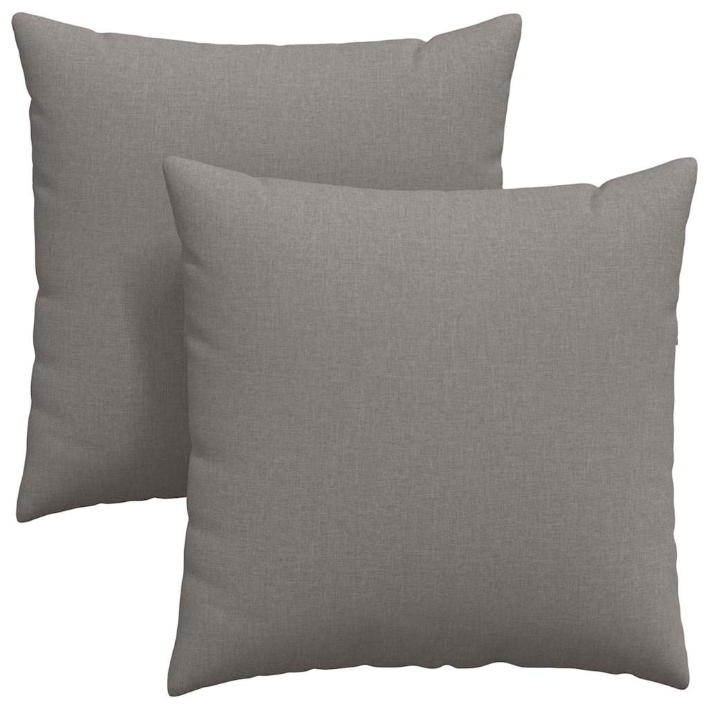 Sofapuder 2 pcs Gråbrun 60 x 60 cm Stof