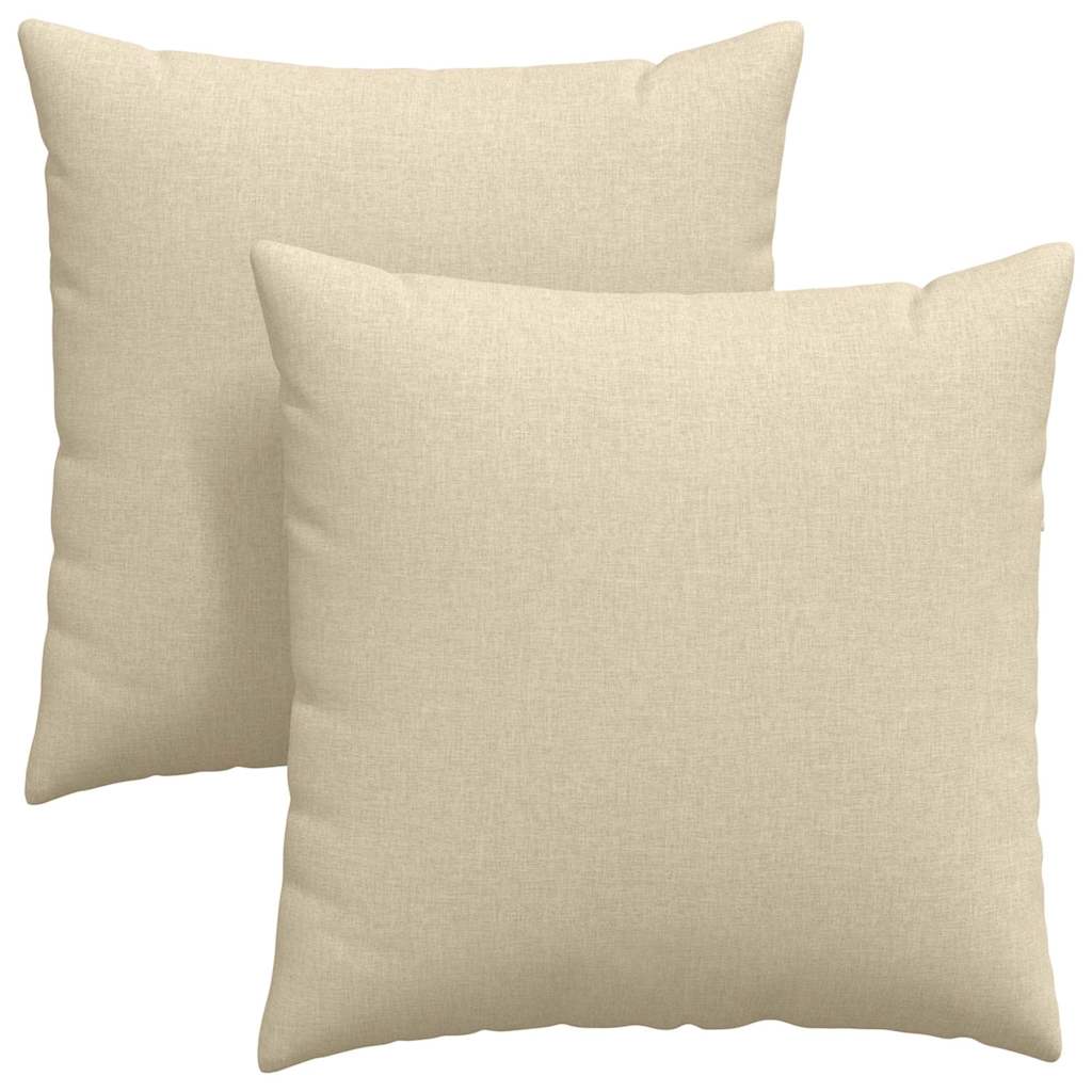 Sofapuder 2 pcs Creme 60 x 60 cm Stof