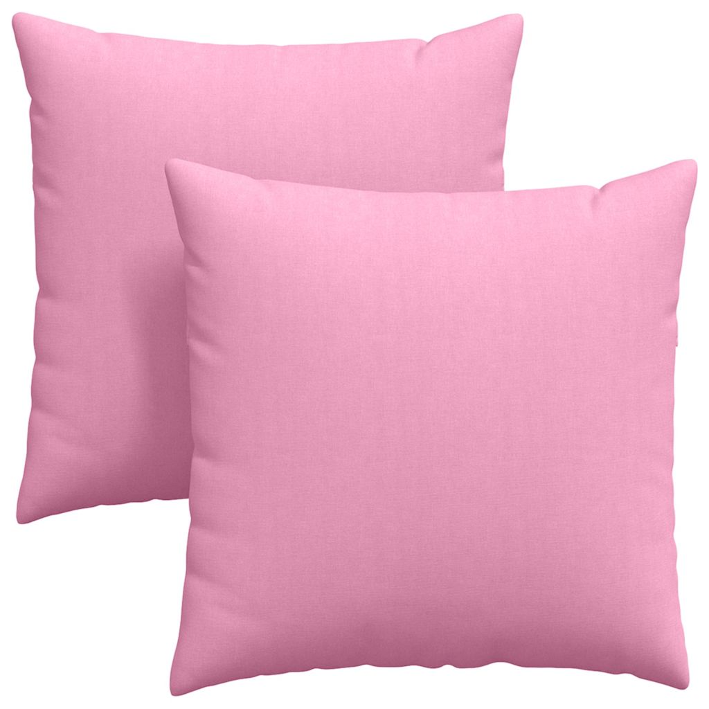 Sofapuder 2 pcs Lyserød 60 x 60 cm Stof