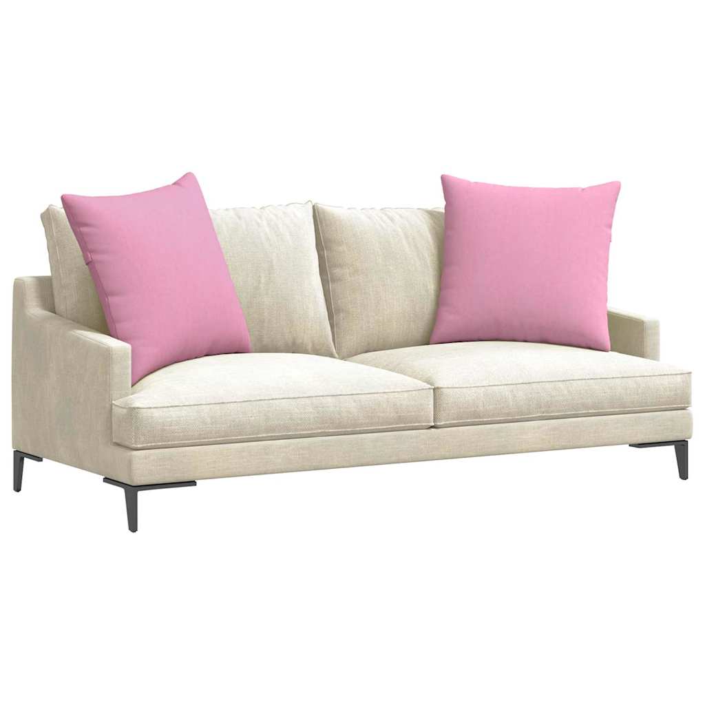 Sofapuder 2 pcs Lyserød 60 x 60 cm Stof