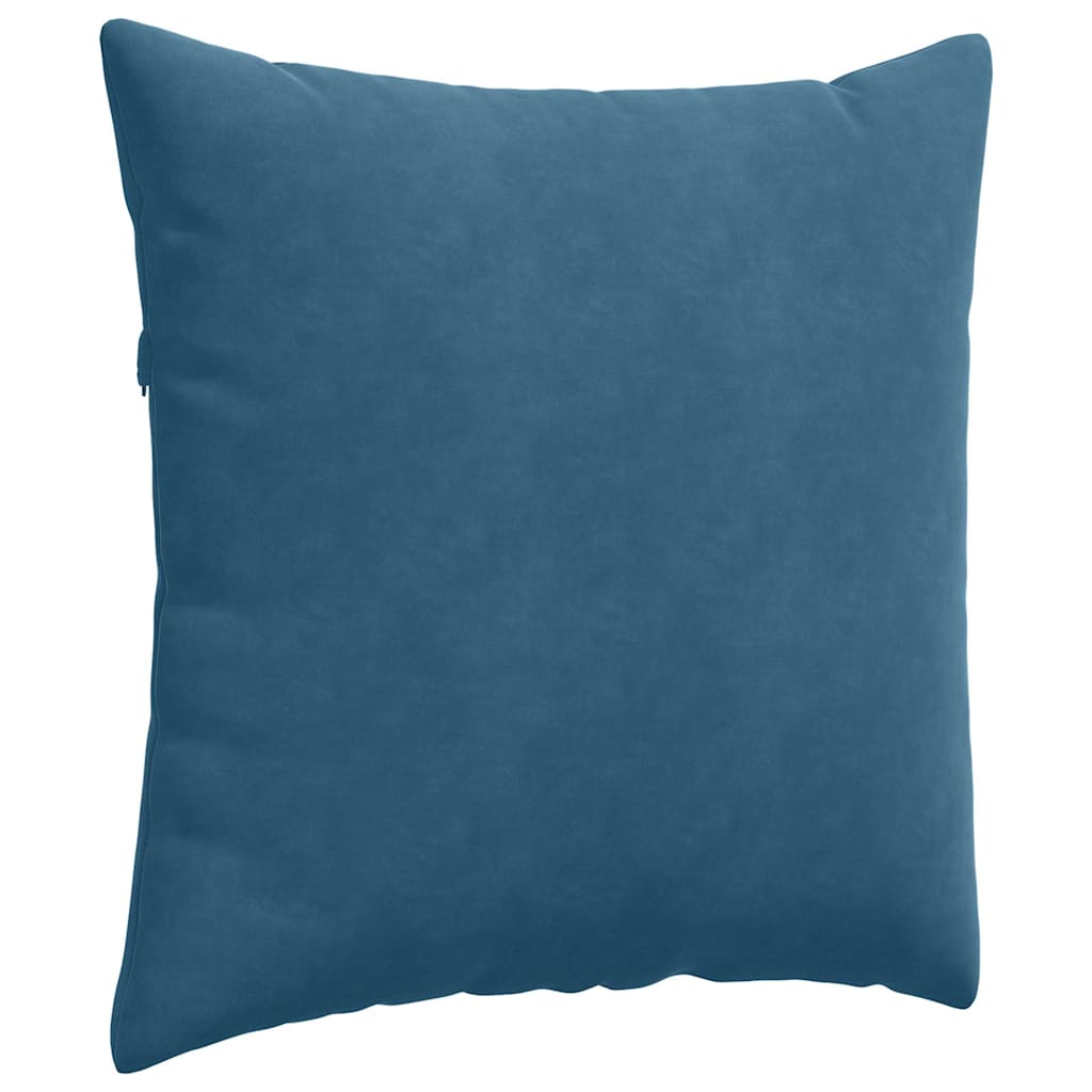 Sofapuder 2 pcs Blå 60 x 60 cm Velourstof