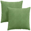 Sofapuder 2 pcs Lys grøn 60 x 60 cm Velourstof
