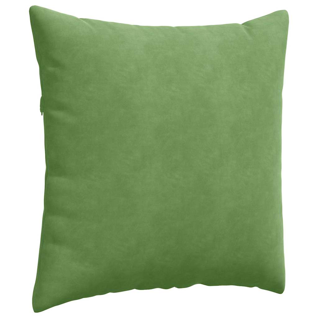 Sofapuder 2 pcs Lys grøn 60 x 60 cm Velourstof