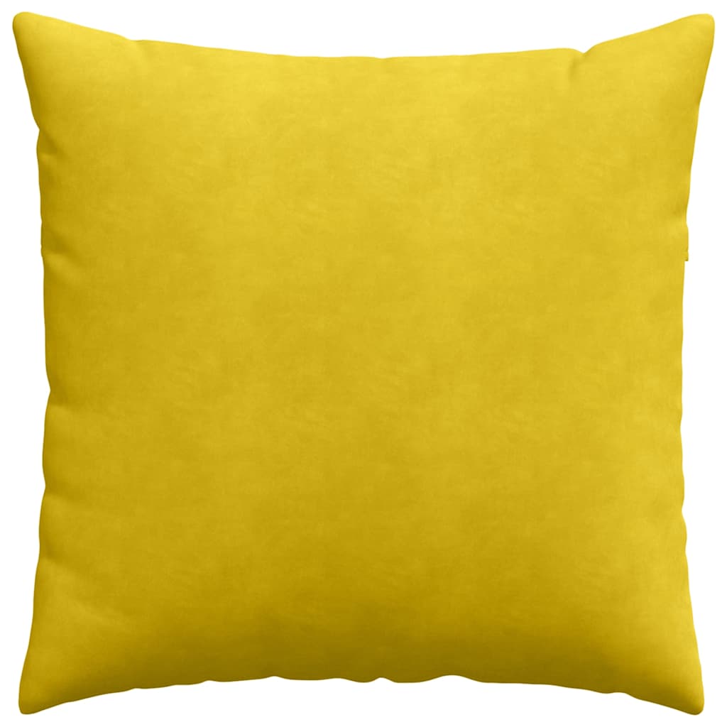 Sofapuder 2 pcs Gul 60 x 60 cm Velourstof
