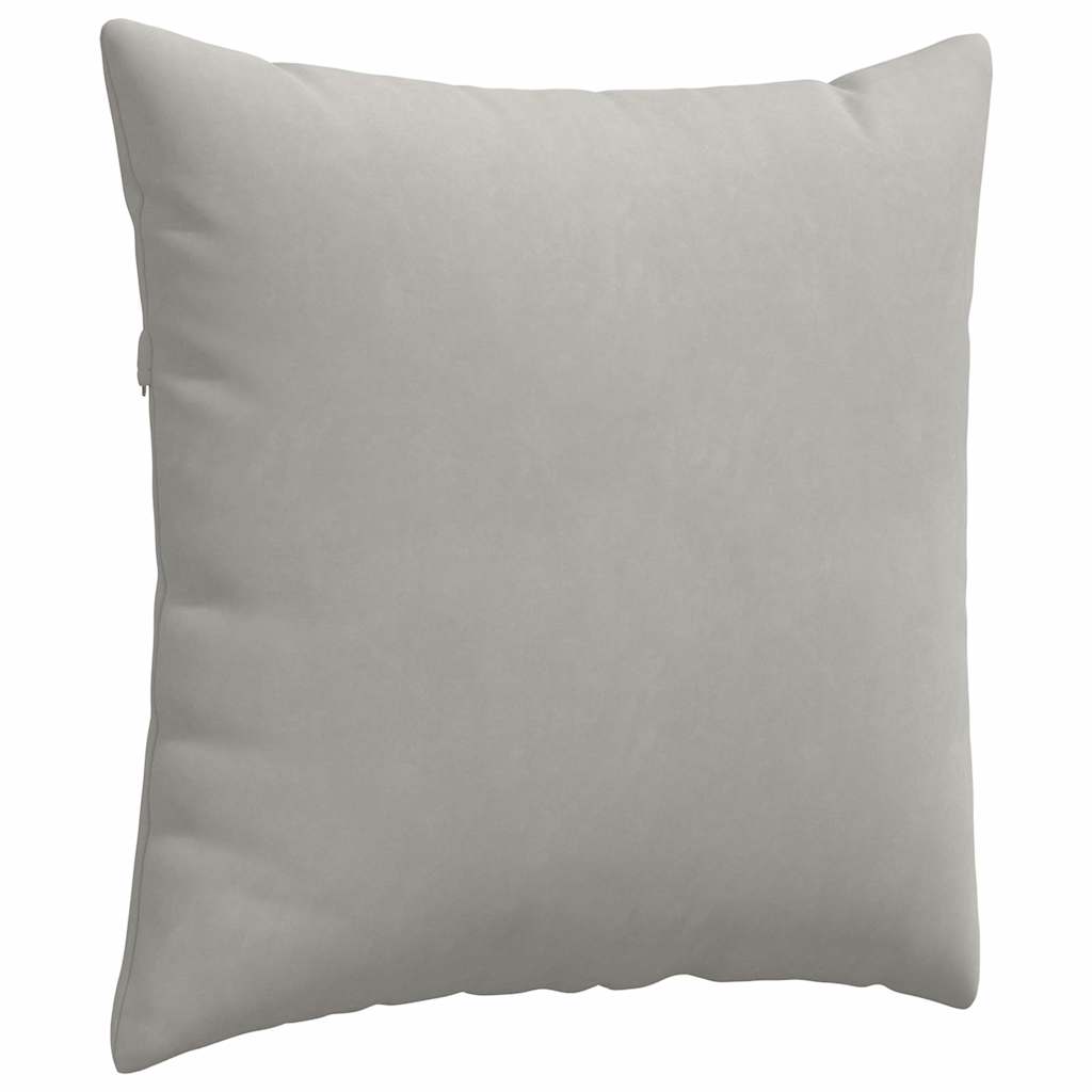 Sofapuder 2 pcs Lysegrå 60 x 60 cm Stof