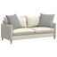 Sofapuder 2 pcs Lysegrå 60 x 60 cm Stof