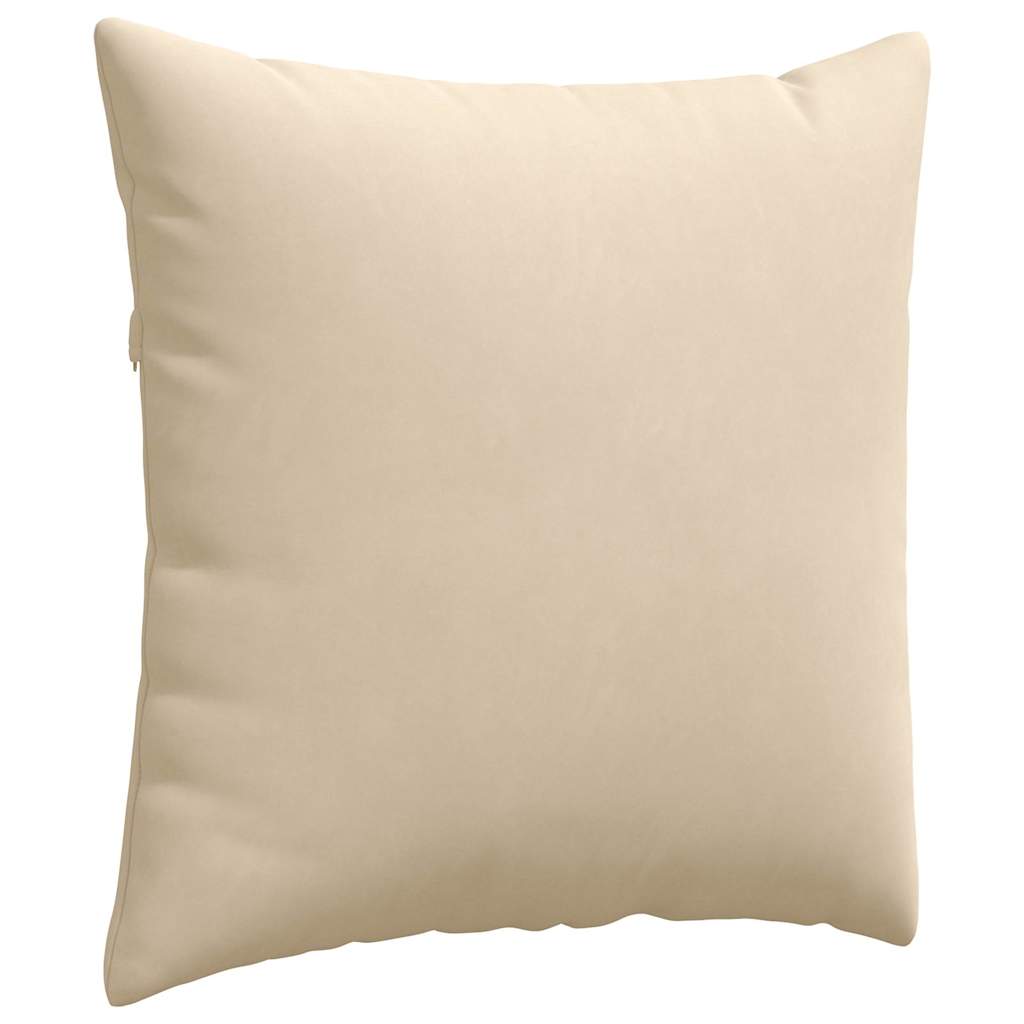Sofapuder 2 pcs Creme 60 x 60 cm Stof