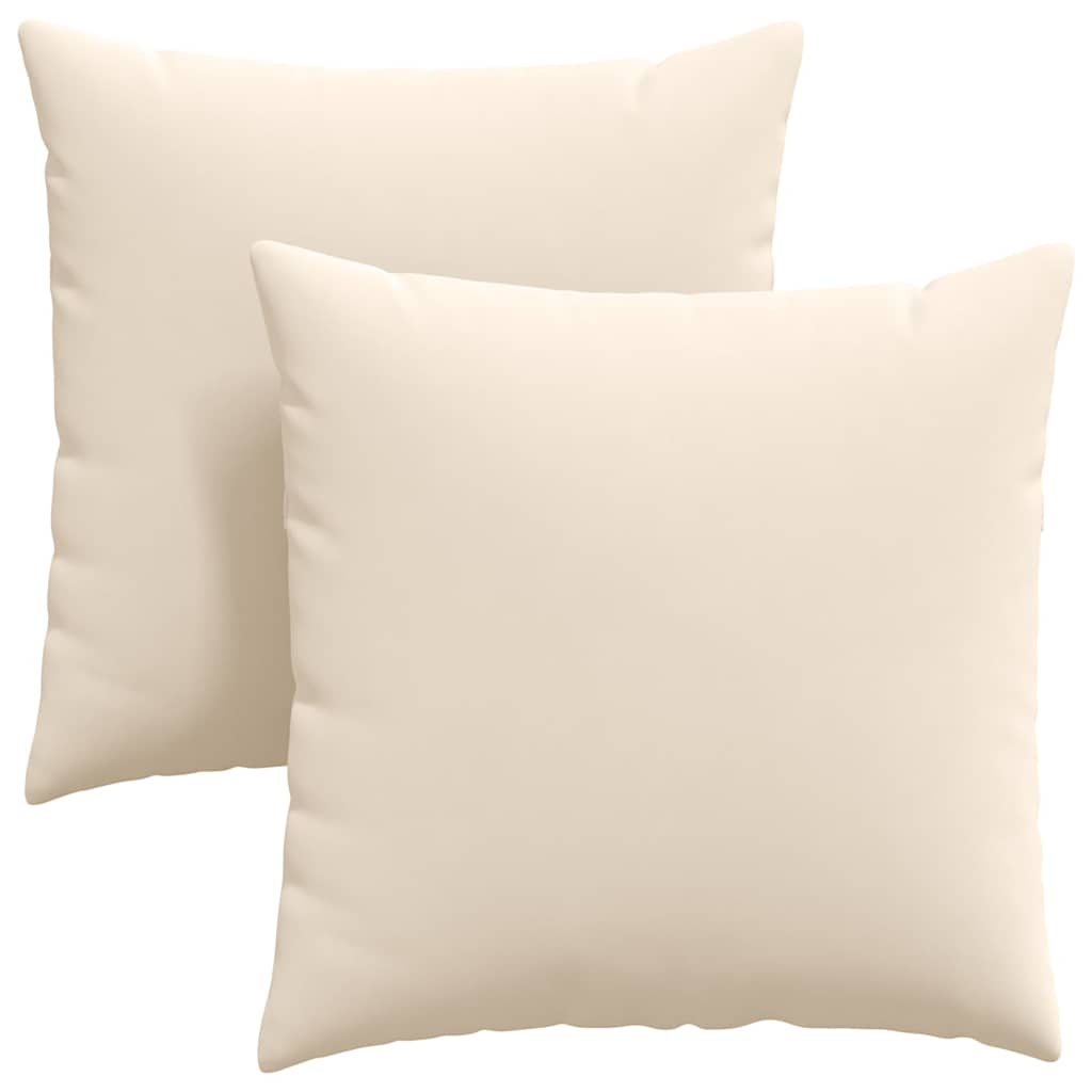 Sofapuder 2 pcs Beige 60 x 60 cm Stof
