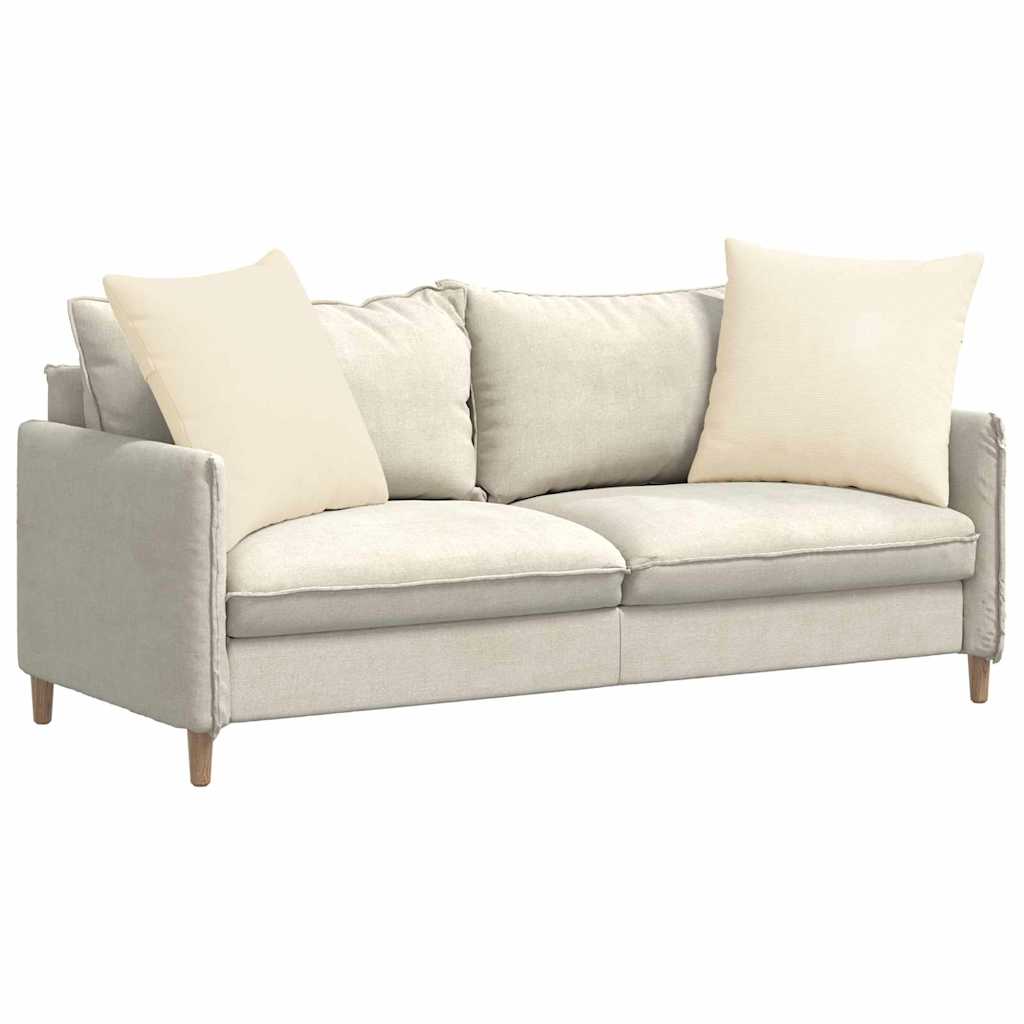 Sofapuder 2 pcs Creme 60 x 60 cm Velourstof
