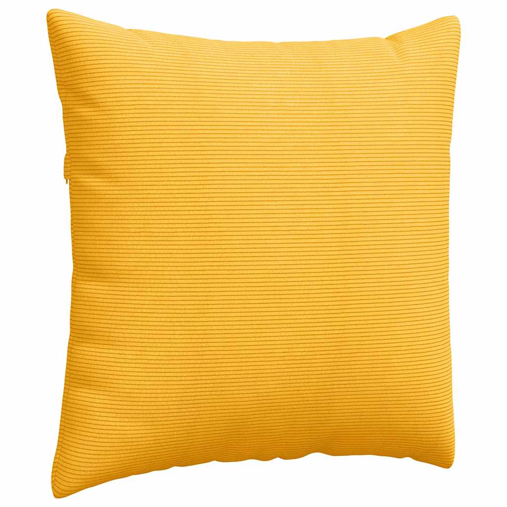 Sofapuder 2 pcs Lys Gul 60 x 60 cm Velourstof