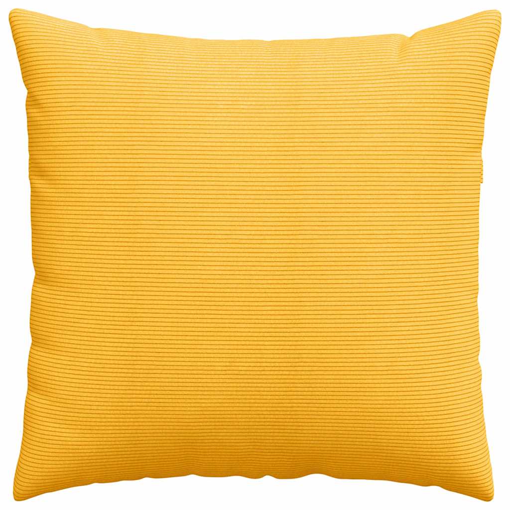 Sofapuder 2 pcs Lys Gul 60 x 60 cm Velourstof