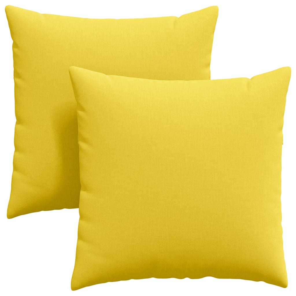 Sofapuder 2 pcs Lys Gul 80 x 80 cm Stof