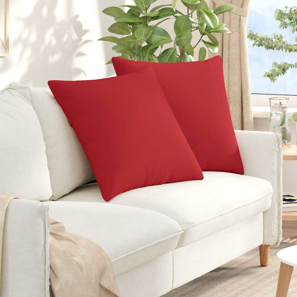 Sofapuder 2 pcs Rød 80 x 80 cm Stof