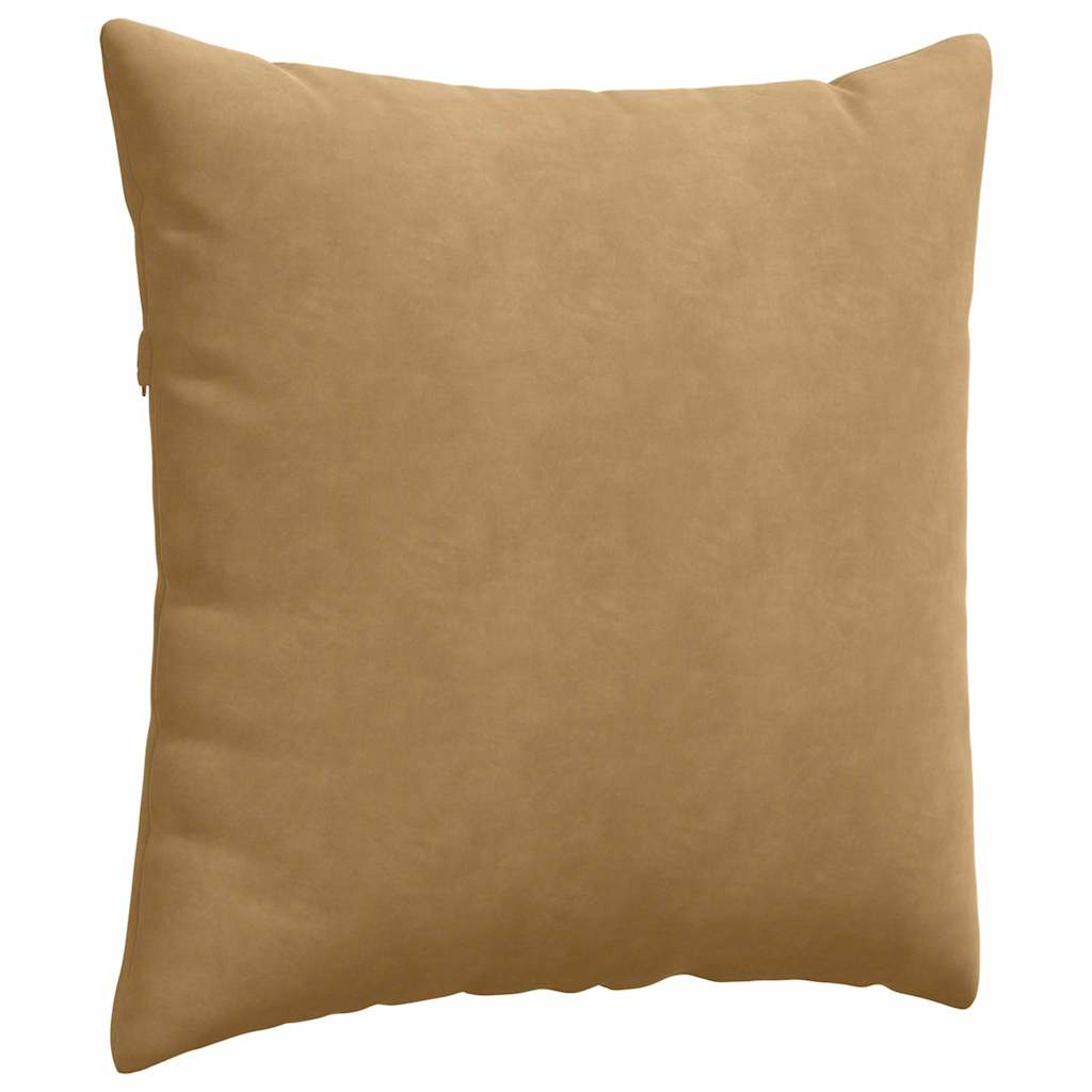 Sofapuder 2 pcs Brun 80 x 80 cm Velourstof