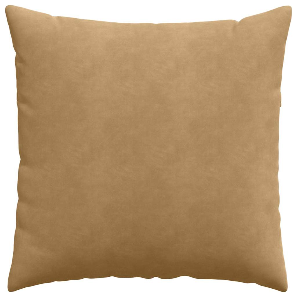 Sofapuder 2 pcs Brun 80 x 80 cm Velourstof
