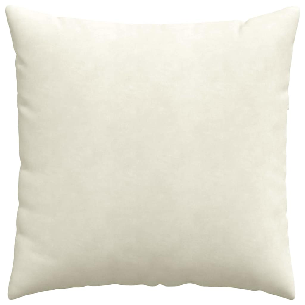 Sofapuder 2 pcs Creme 80 x 80 cm Velourstof