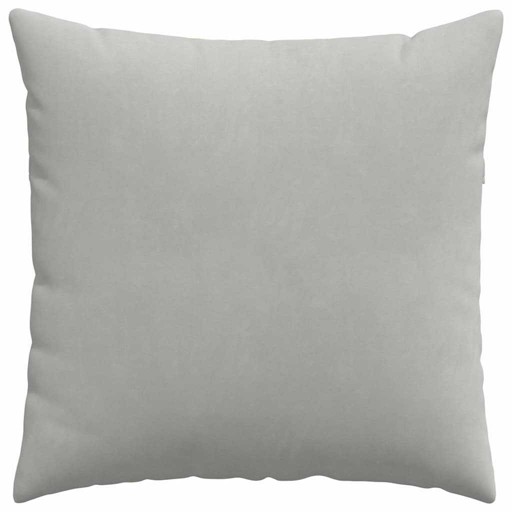 Sofapuder 2 pcs Lysegrå 80 x 80 cm Stof