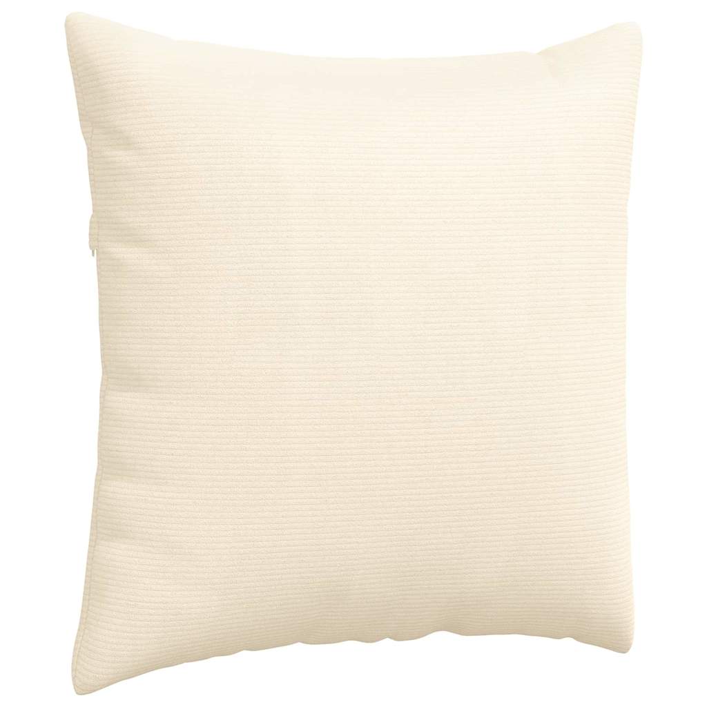 Sofapuder 2 pcs Creme 80 x 80 cm Velourstof