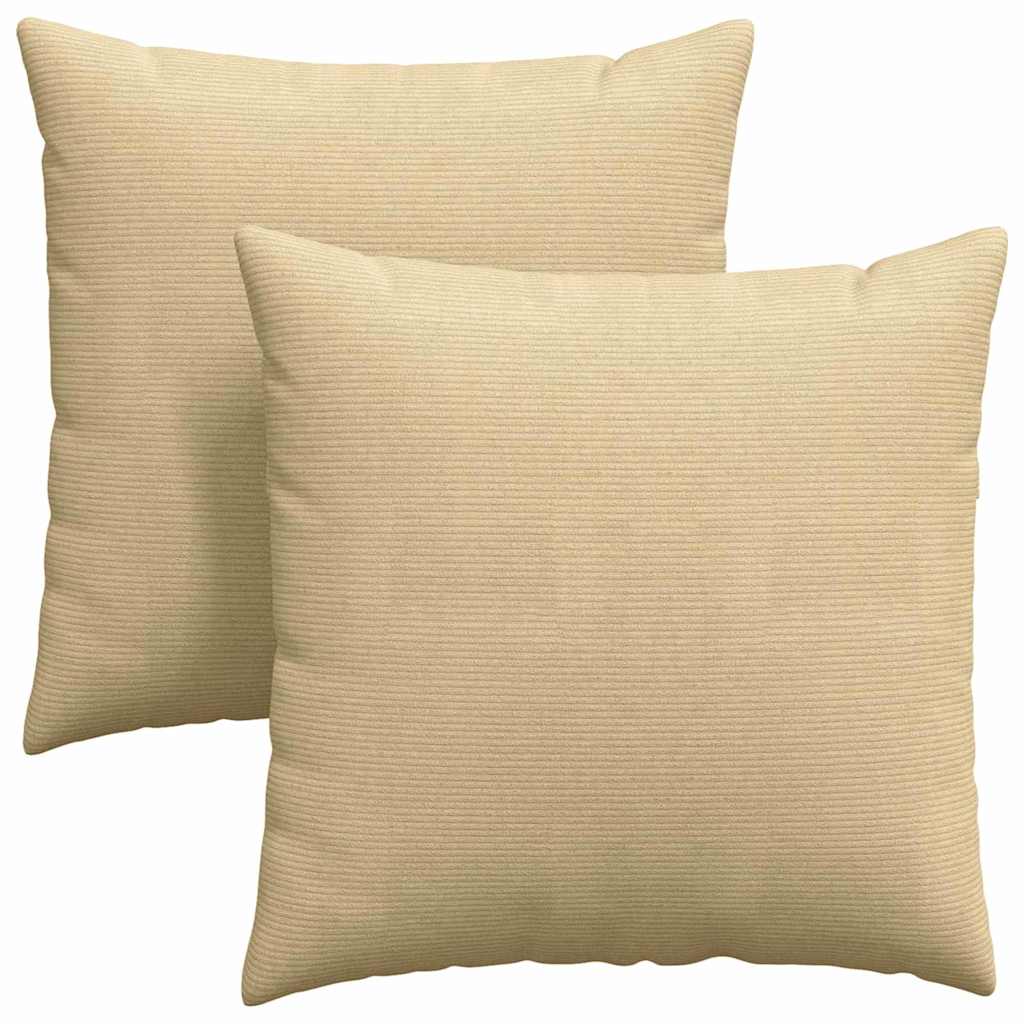 Sofapuder 2 pcs Grågrøn 80 x 80 cm Velourstof