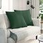 Sofapuder 2 pcs Mørkegrøn 80 x 80 cm Velourstof