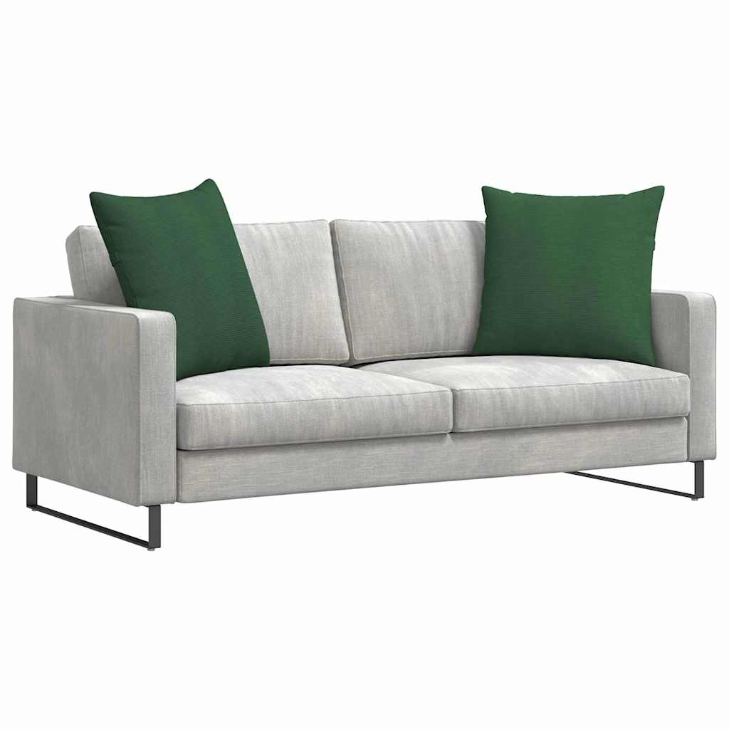 Sofapuder 2 pcs Mørkegrøn 80 x 80 cm Velourstof