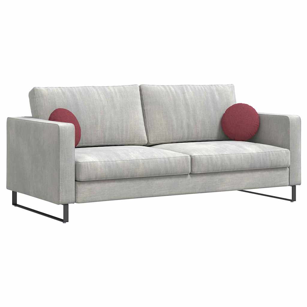Sædepuder 2 pcs Vinrød Ø30 x 13 cm Stof