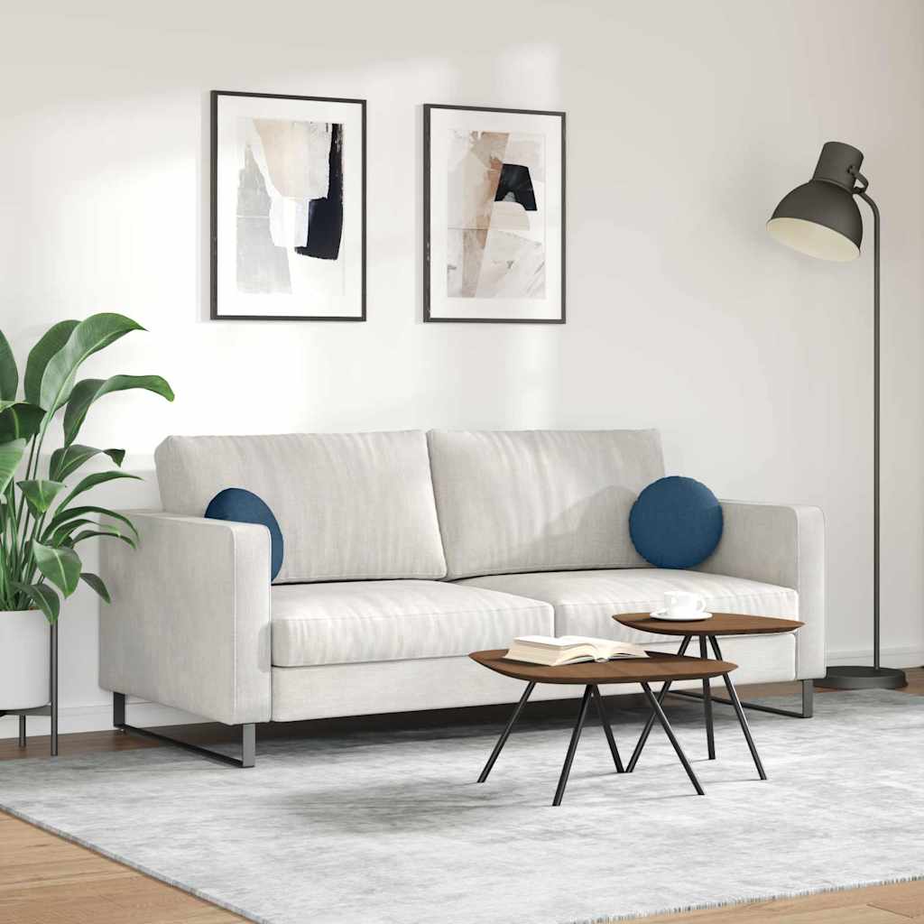 Sædepuder 2 pcs Blå Ø30 x 13 cm Stof