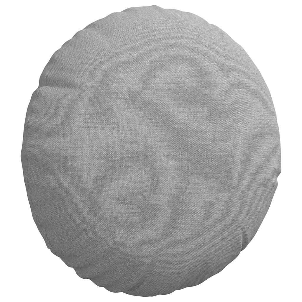 Sædepuder 2 pcs Skygrå Ø30 x 13 cm Stof