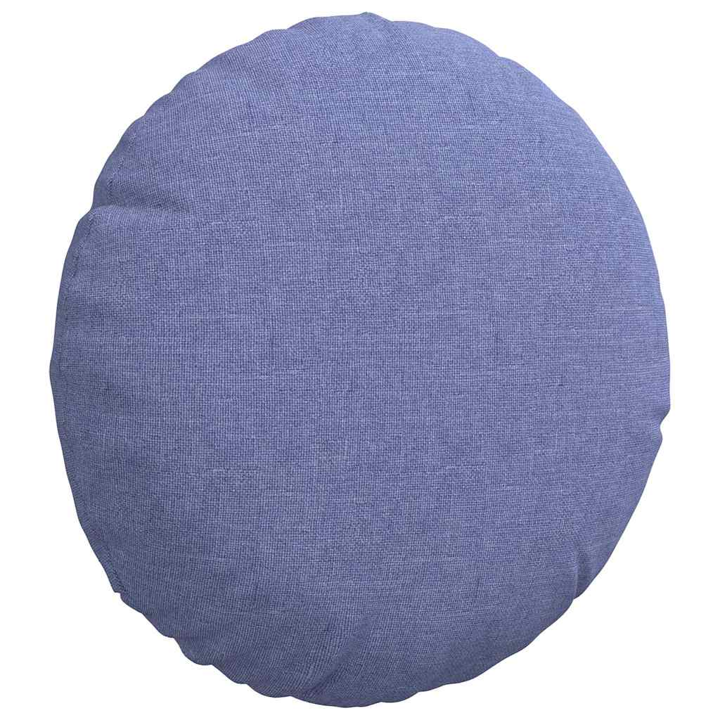 Sædepuder 2 pcs Jeans blå Ø30 x 13 cm Stof