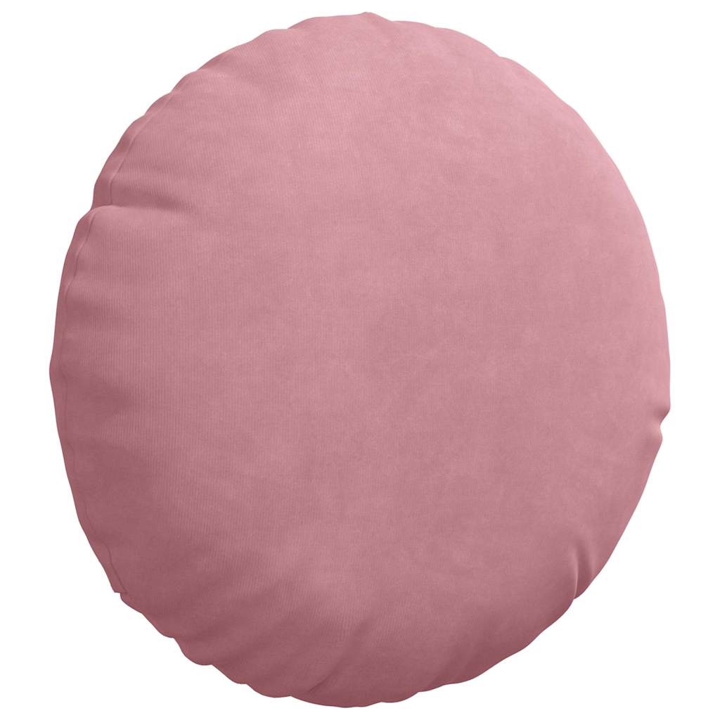 Sædepuder 2 pcs Lyserød Ø30 x 13 cm Fløjl