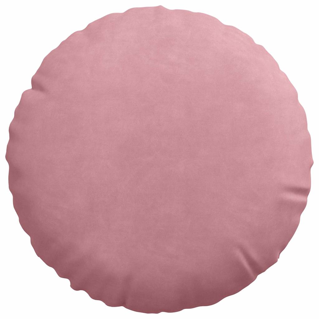 Sædepuder 2 pcs Lyserød Ø30 x 13 cm Fløjl