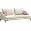 Sædepuder 2 pcs Lyserød Ø30 x 13 cm Fløjl