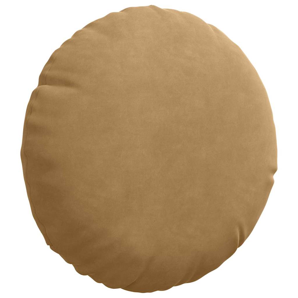 Sædepuder 2 pcs Brun Ø30 x 13 cm Fløjl