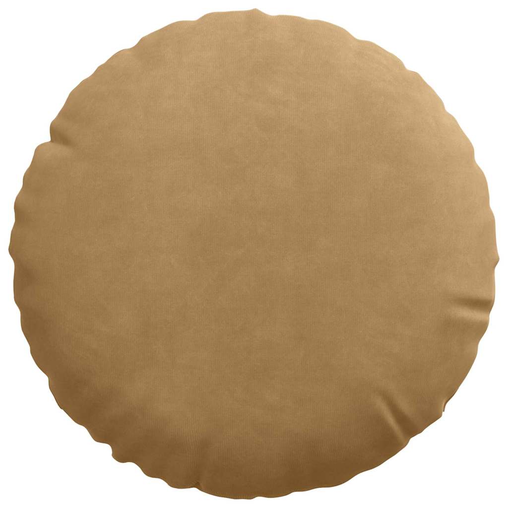 Sædepuder 2 pcs Brun Ø30 x 13 cm Fløjl