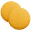 Sædepuder 2 pcs Lys Gul Ø30 x 13 cm Velourstof