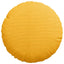 Sædepuder 2 pcs Lys Gul Ø30 x 13 cm Velourstof