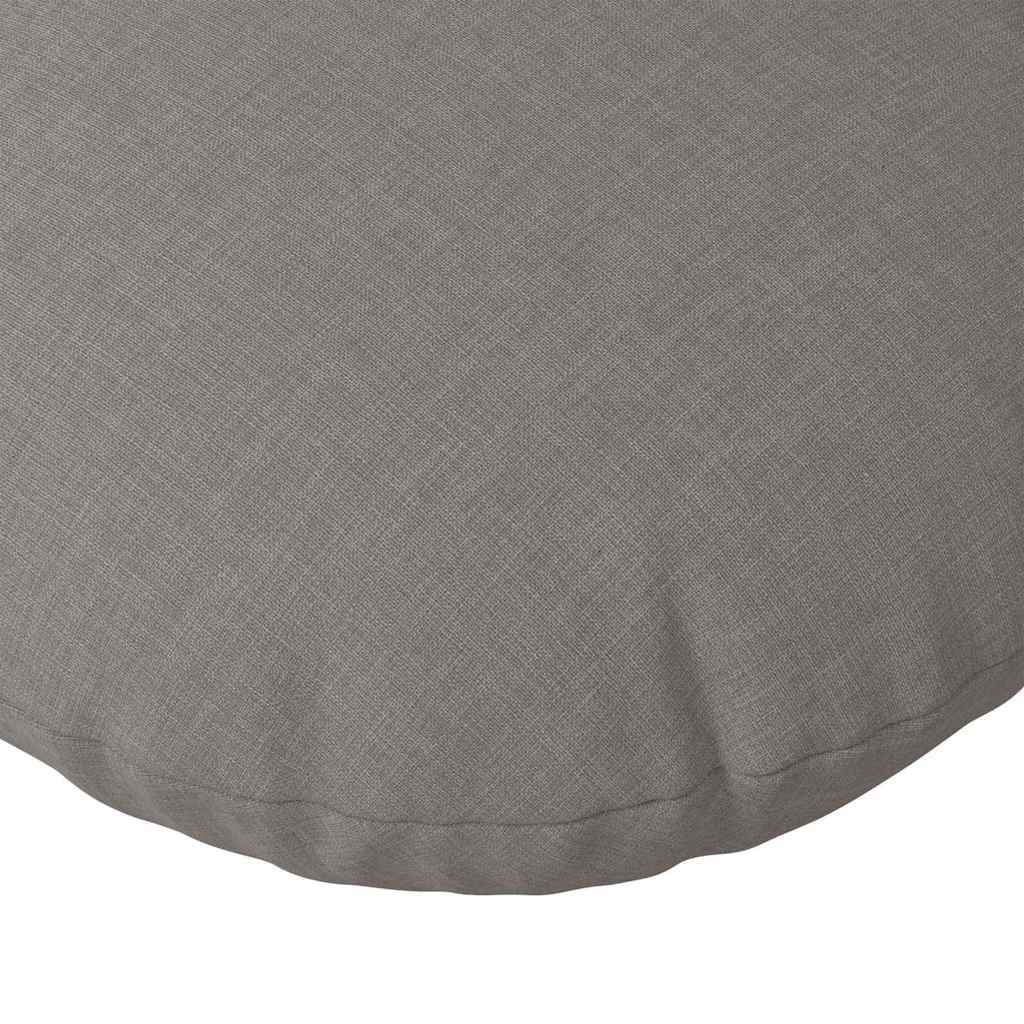 Sædepuder 2 pcs Gråbrun Ø40 x 13 cm Stof