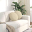 Sædepuder 2 pcs Creme Ø40 x 13 cm Stof