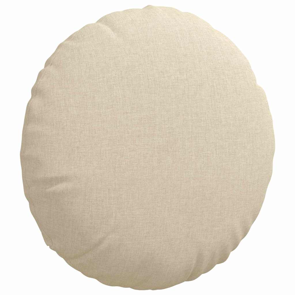 Sædepuder 2 pcs Creme Ø40 x 13 cm Stof