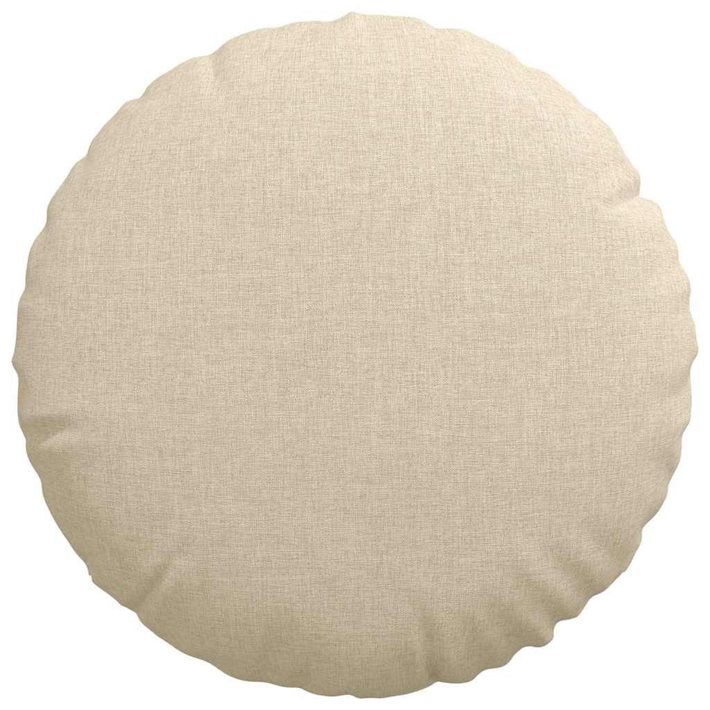 Sædepuder 2 pcs Creme Ø40 x 13 cm Stof