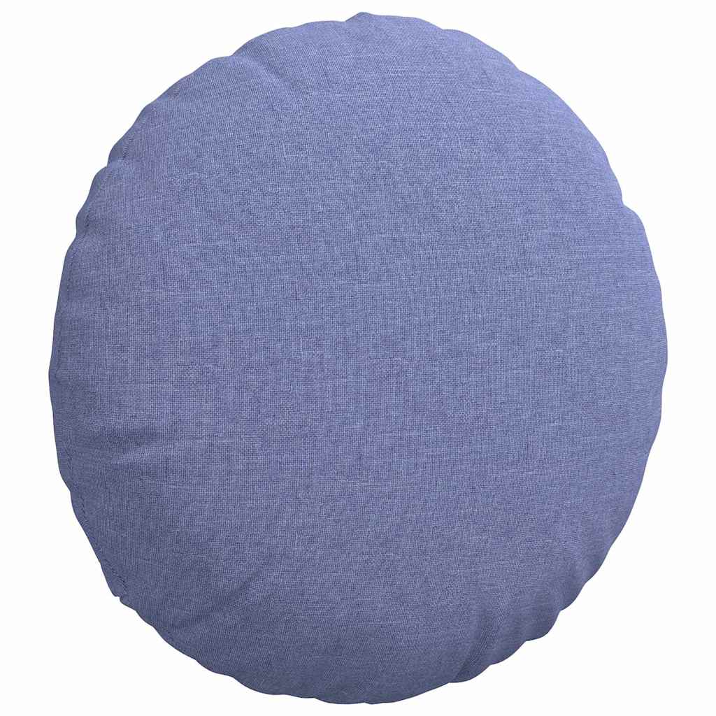 Sædepuder 2 pcs Jeans blå Ø40 x 13 cm Stof