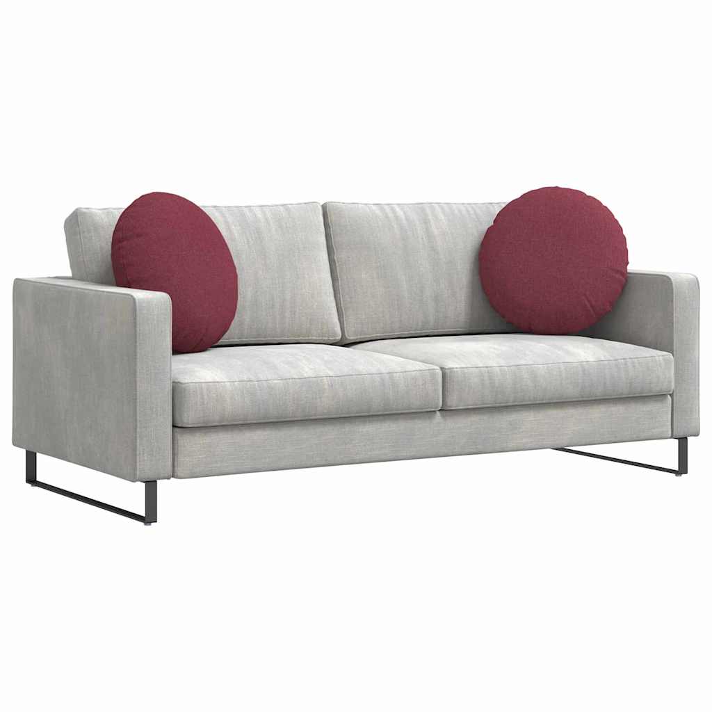 Sædepuder 2 pcs Vinrød Ø50 x 19 cm Stof