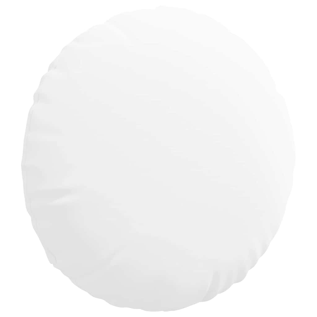 Sædepuder 2 pcs Hvid Ø50 x 19 cm Stof