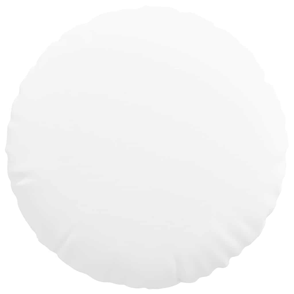 Sædepuder 2 pcs Hvid Ø50 x 19 cm Stof